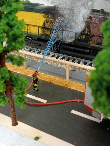 Vigili del fuoco diorama - 1:87,