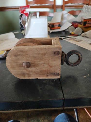 Antico puleggia legno 2 - antico, #2