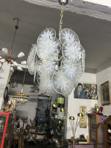 Lampadario con dischi vetro - lampadario,