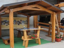 Gazebo Luve in legno lamellare