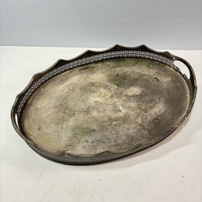 Vassoio ovale antico 18" x 12"