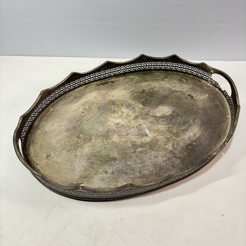 Vassoio ovale antico - , 12"