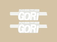 Adesivi bianchi serbatoio moto