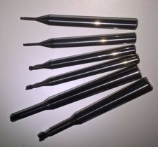 Solid Carbide Mill SET Router Bit CNC 2 flute Ø1-2-4 R0.5-1-2 (6pcs)