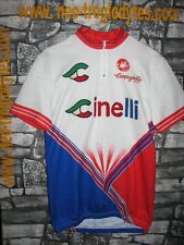 Vintage Cycling jersey shirt '80s Cinelli Campagnolo Castelli embroidery Eroica