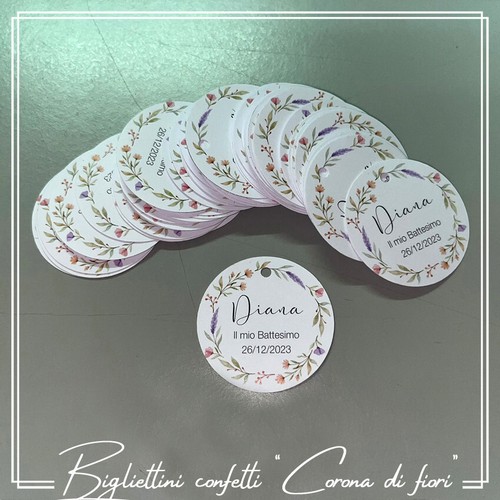 Biglietti tag confetti - biglietti/tag,