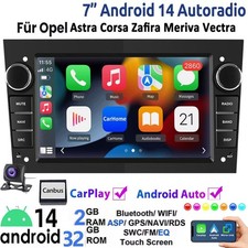 Carplay per Opel Astra H Corsa C D Meriva Zafira B Android 14 autoradio GPS + cam