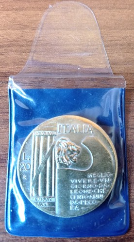 Lire 1928 mussolini con - 1928,