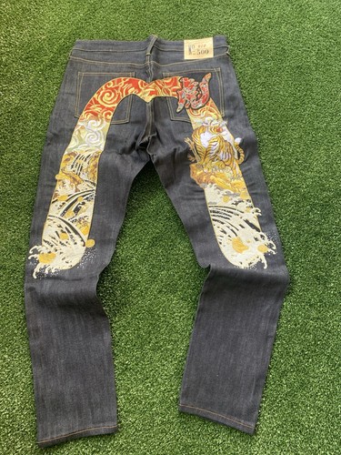 Jeans evisu uomo blu - jeans, lavaggio