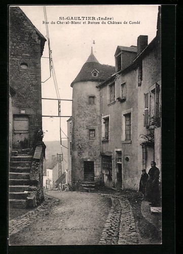 Cpa gaultier rue du - cpa, st-gaultier,