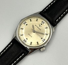 Orologio uomo vintage Longines Wittnauer acciaio inox 17j 2956 11KS anni 60