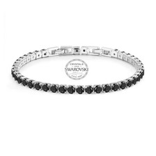 Bracciale tennis nero - bracciale,