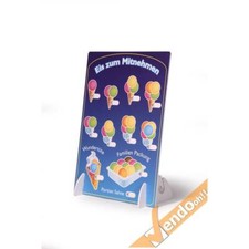 LISTINO DA BANCO SCRIVIBILE GELATERIA GELATERIE ESPOSITORE POSTER PRESTAMPATO