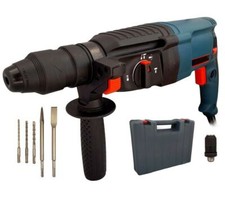 TRAPANO SCALPELLATORE MARTELLO DEMOLITORE 800W 26MM TASSELLATORE 5 ACCESSORI