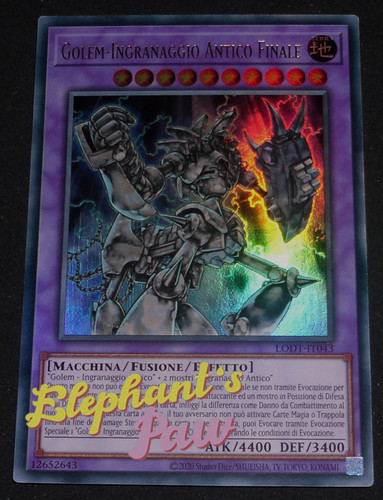 Yugioh golem ingranaggio - -,