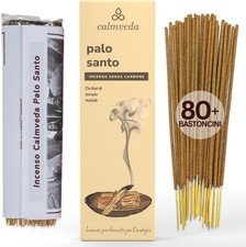 Bastoncini Incenso Palo Santo - (80 Incenso Naturale) Pulito Niente Carbone Ince