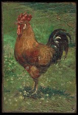 Rooster chicken coop painted