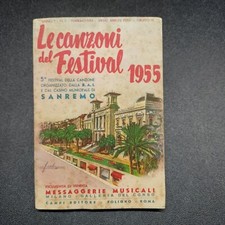 Libretto Le Canzoni del Festival 1955 - 5° Festival di San Remo