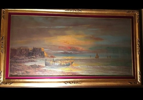 Quadro olio tela - su,