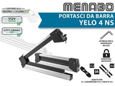 PORTASCI PER BARRE PORTA 4 PAIA SCI O 2 SNOWBOARD MENABO YELO 4 NS