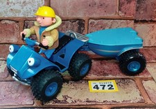 Modellino e rimorchio vintage Bob The Builder Scrambler invernale Snow Quad Bike Y472