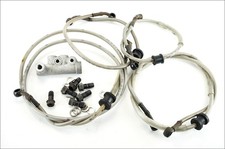 SYM JOYMAX 300 i  2012 2016 tubi freno in treccia aeronautica con ripartitore e