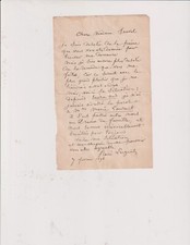An 1896 . Lettre autographe
