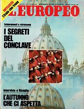 EUROPEO 1978=VATICANO SEGRETI CONCLAVE=PAKERSON CERRETO GUIDI=GUCCINI FRANCESCO