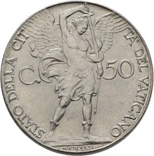Vaticano 50 Centesimo 1941 6 g