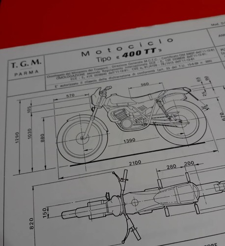 Moto tgm 400 - tgm, scheda