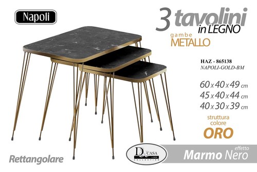 Set tavolini tavolo salotto - set, 3