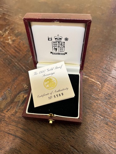 Scatola sterlina oro proof - scatola,