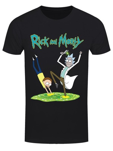 Shirt nera uomo rick - t-shirt,