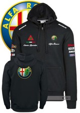 Felpa zip hoodie stampa alfa - felpa,