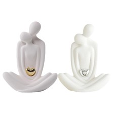 Coppia Statua Scultura in ceramica per fidanzamento Camera da letto di San