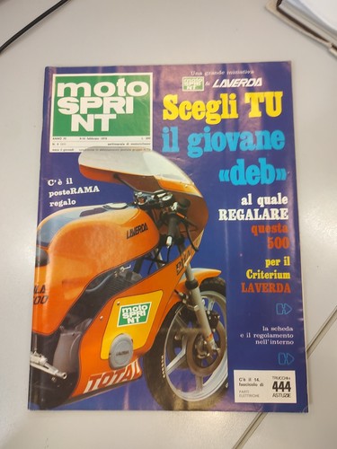 Moto sprint anno - anno, 1978