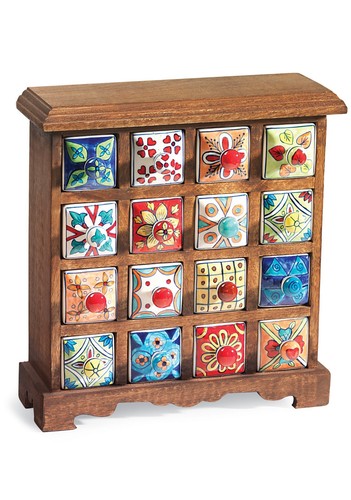 Cassettiera floreale - , 16