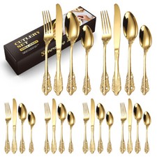 Set posate palazzo lusso oro