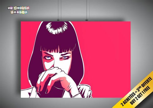 Pulp fiction mia wallace arte - pulp,