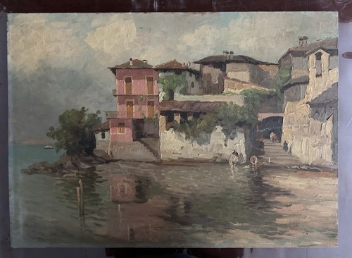 Quadro antico olio tavola - quadro,