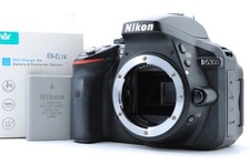 Nikon D5300 24,2 megapixel fotocamera reflex digitale quasi come nuova corpo nero numero di otturatori 16432