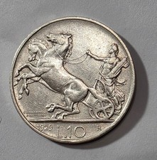 10 LIRE 1929 1 ROSETTA RARA