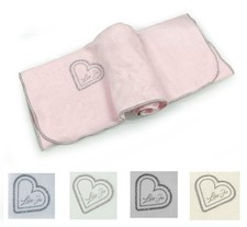 Copertina Coperta Plaid Pile Coral LIUJO CUORI Glitter Orlo Lurex Argento Liu-Jo