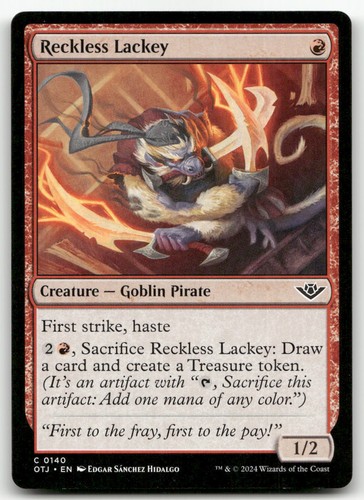 Reckless lackey 140 - reckless,