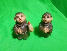 Statuine Monaci Resina Coppia