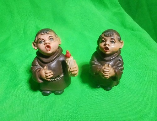 Statuine monaci resina - monaci, coppia