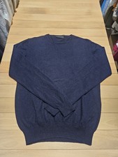 MAGLIONE PULLOVER UOMO 100% PURO CASHMERE PRADA 50 KASMIR CACHEMIRE MARRONE