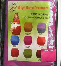 POUF GONFIABILE ESTERNO FINTA PELLE ROSA FUXIA IDEA REGALO CAMERETTA BAMBINI