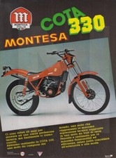 advertising Pubblicità-MOTO  MONTESA COTA 330 1985 MOTOSPAGNOLE TRIAL EPOCA