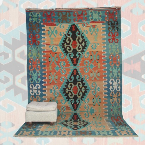 Kilim turco vintage curato - -, 6